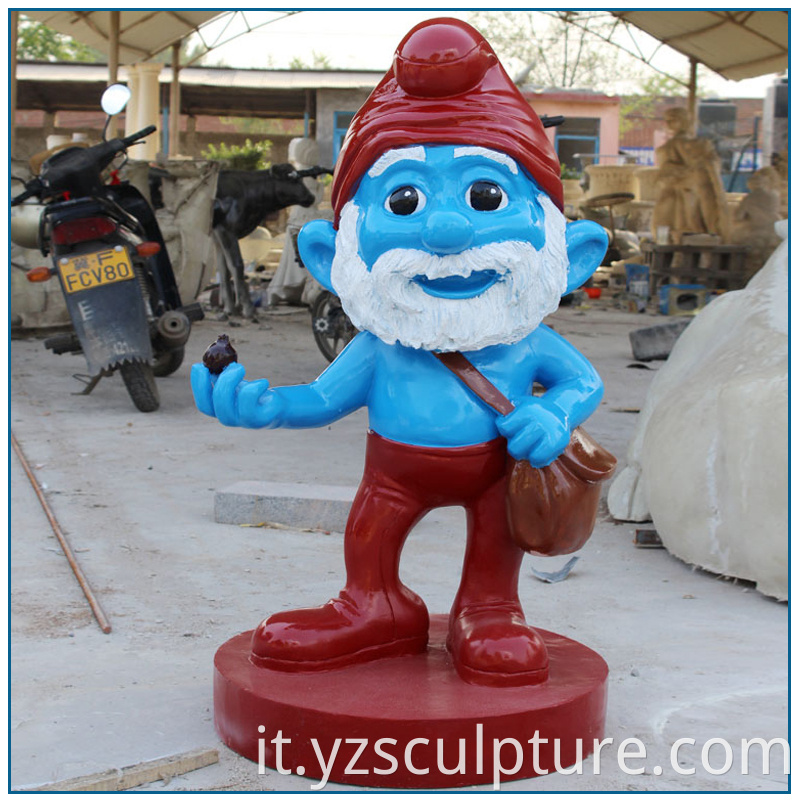 fiberglass smurfs sculpture